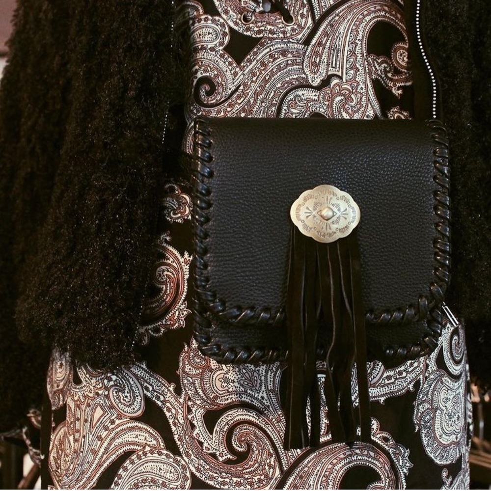 Gypsy Warrior conch fringe waist bag
